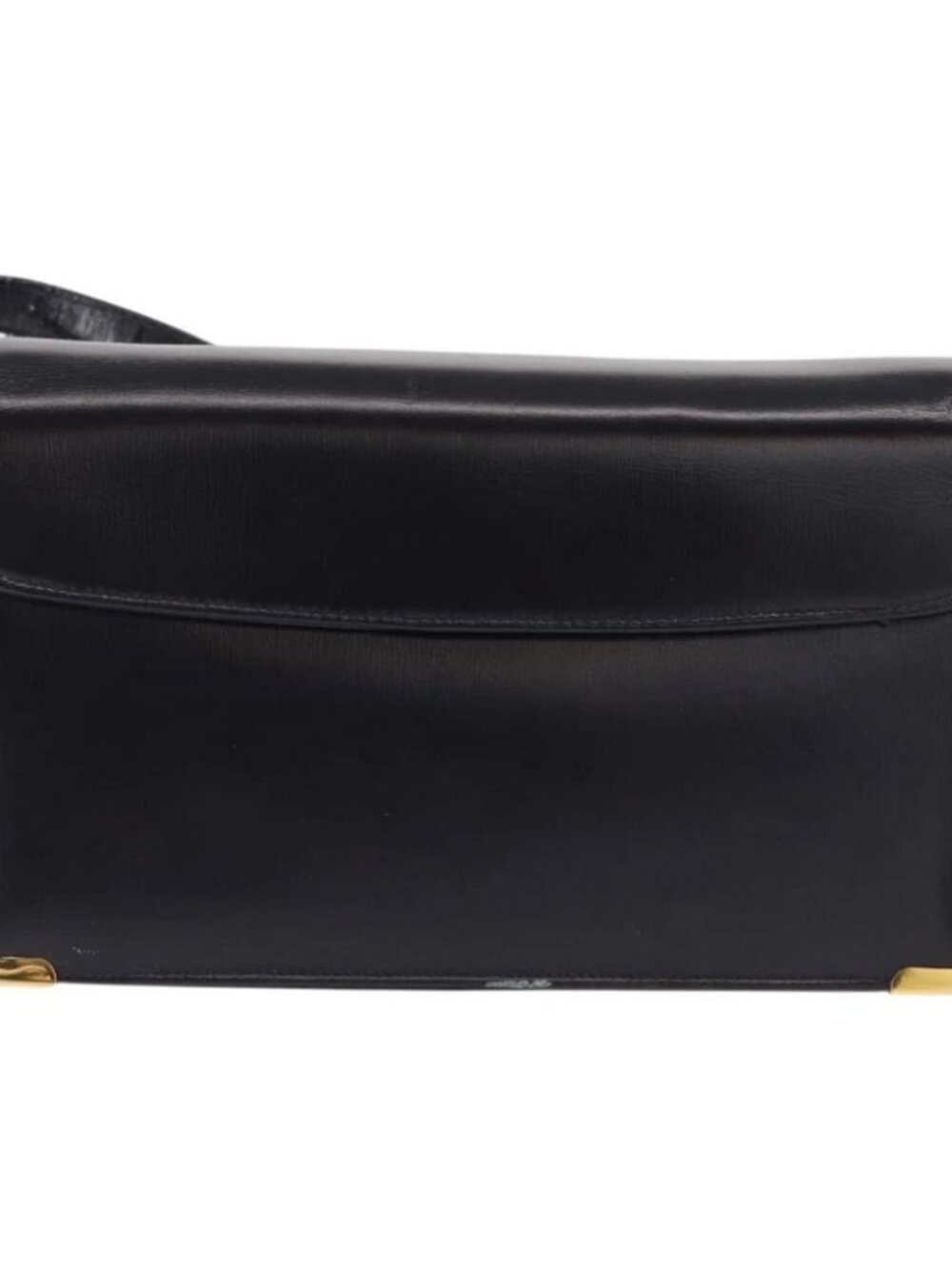 Christian Dior Shoulder Bag Leather Navy Gold Auth - Picture 3 of 16